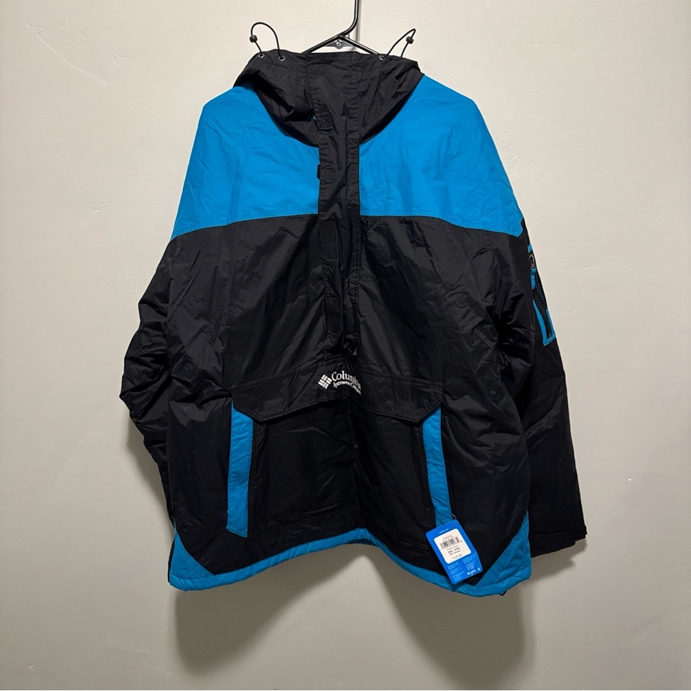 Columbia Black and Teal Outdoor Jacket
